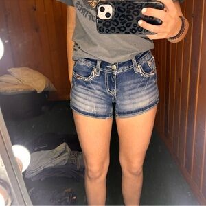Grace Blue Jean Shorts for Women